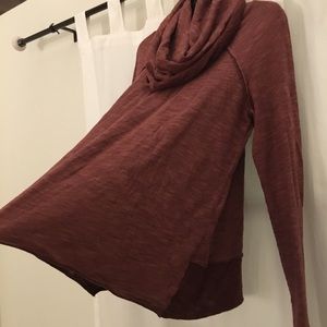 Free People drape neck sweater